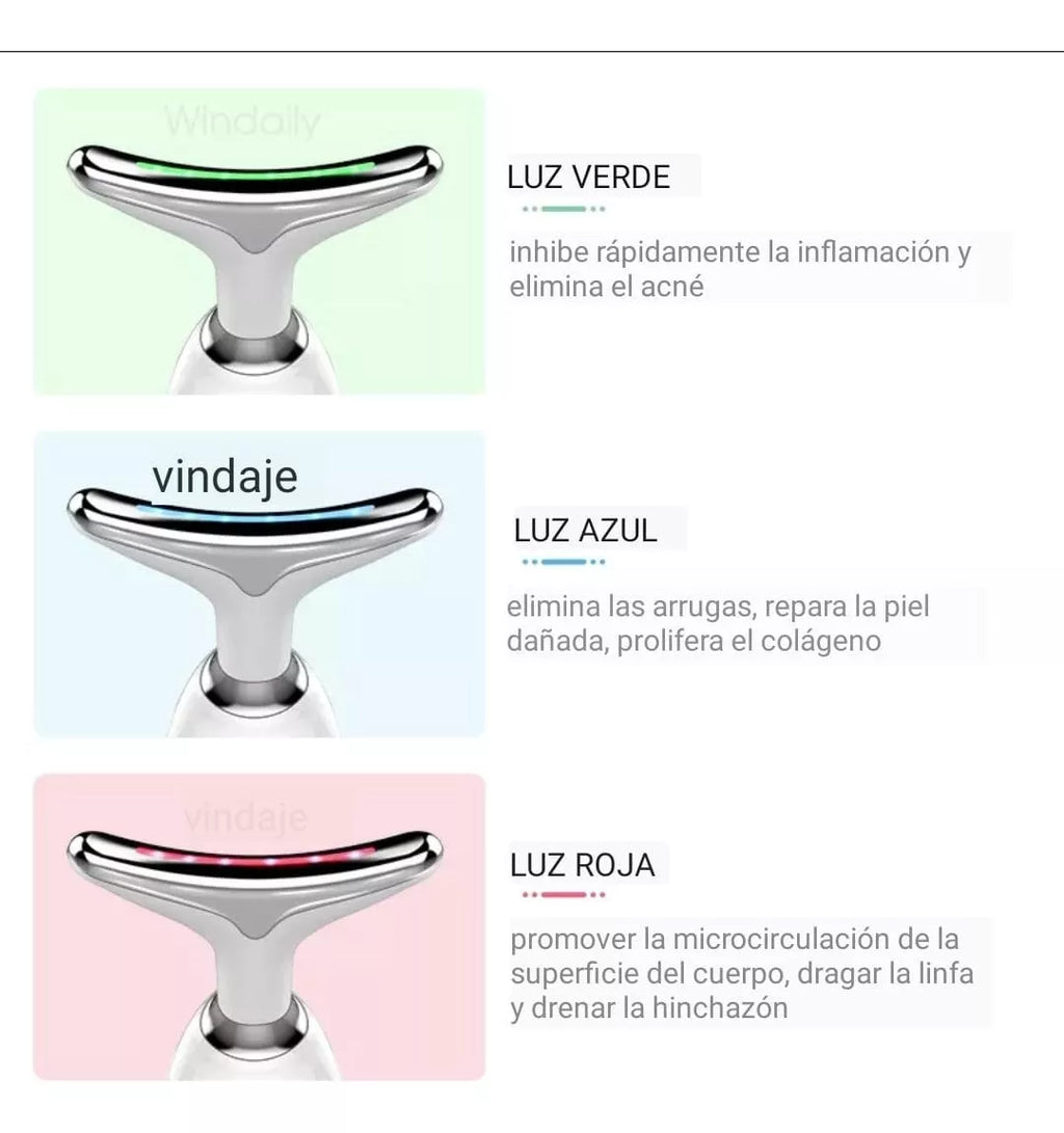 MASAJEADOR FACIAL Y REDUCTOR PAPADA