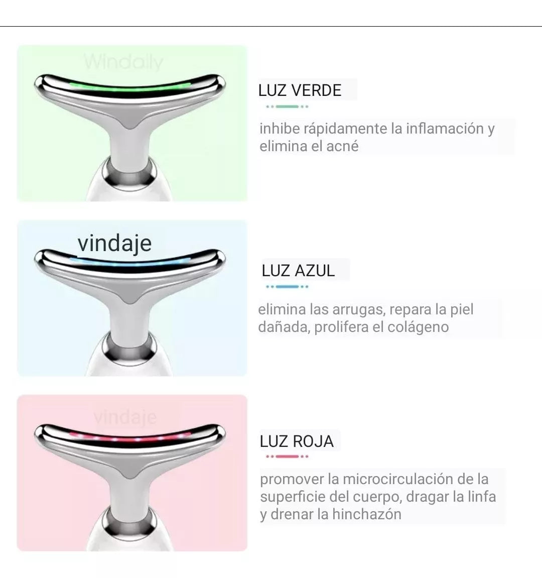 MASAJEADOR FACIAL Y REDUCTOR PAPADA